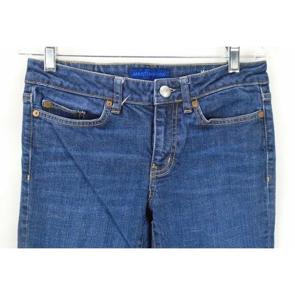 Martin + Osa Women's Y2K Classic Straight Jeans Low Rise Retro Denim 26 Long - Picture 5 of 8